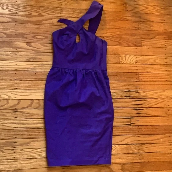 French connection asymmetric one shoulder dress - Picture 2 of 6